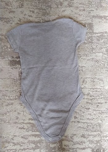 Gri Kısa Kollu Bebek Kız Erkek Body - Görsel 9