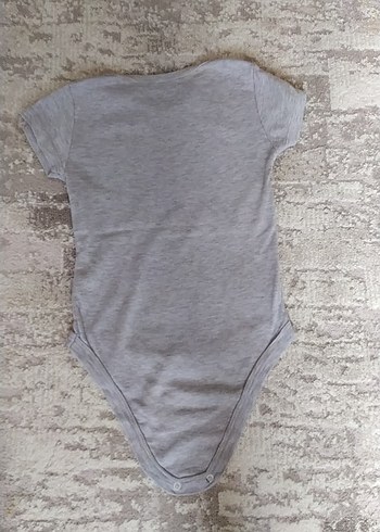 Gri Kısa Kollu Bebek Kız Erkek Body - Görsel 7