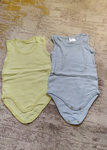 Diğer Gri Bebek Erkek Askılı Body 2 tane