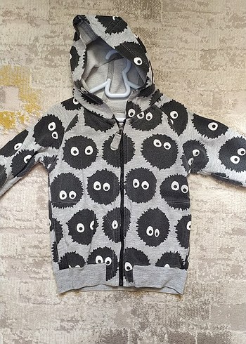 Kapüşonlu Gri Erkek Çocuk Sweatshirt