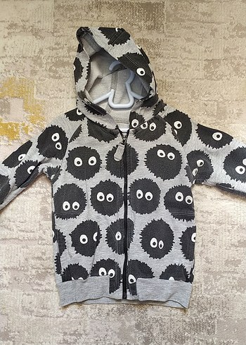 18-24 Ay Beden gri Renk Kapüşonlu Gri Erkek Çocuk Sweatshirt