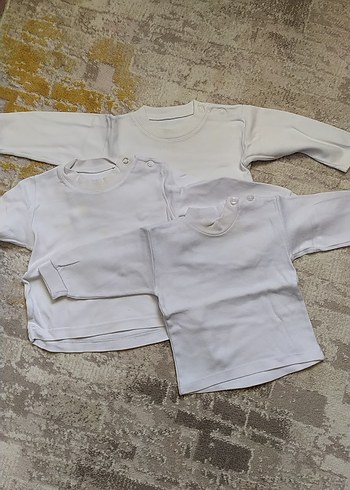 Diğer Bebek ve Çocuk Beyaz İçlik Üstleri 3 tane