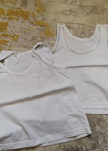 Beyaz Çocuk Atlet 2'li Set - Görsel 5