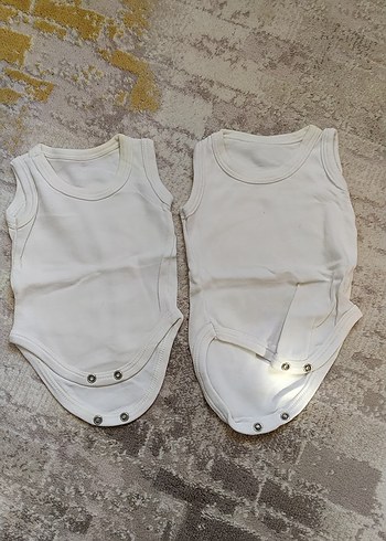 Beyaz Çocuk Atlet Body 2'li Set