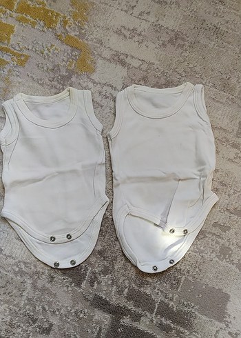 Beyaz Çocuk Atlet Body 2'li Set - Görsel 5