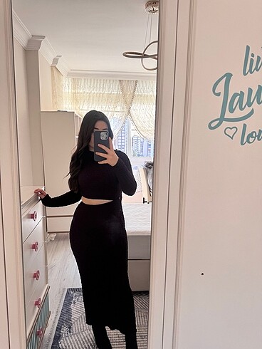 Zara Zara bel detaylı elbise