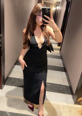 s Beden siyah Renk Zara altın aplikeli yırtmaçlı elbise