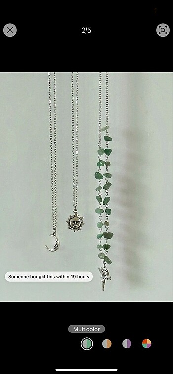 Accessorize Doğaltaş / fairy core kolye