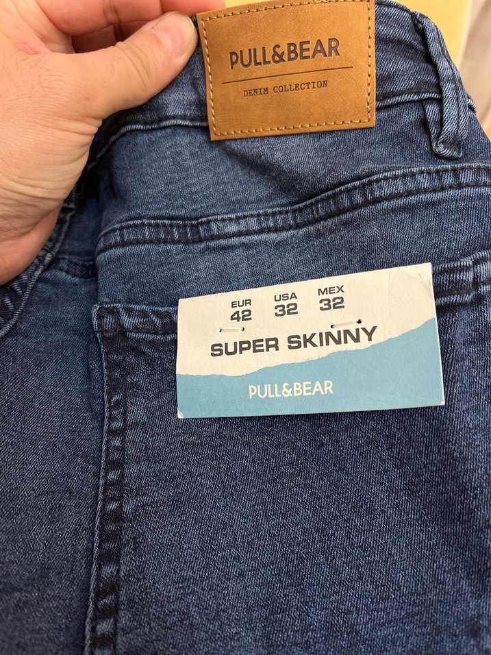 Mavi Süper Skinny Denim Jean Pull &Bear - Görsel 5