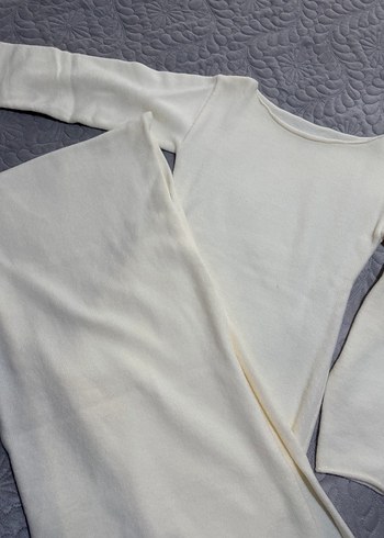 Belden bağlamalı triko elbise - Görsel 5