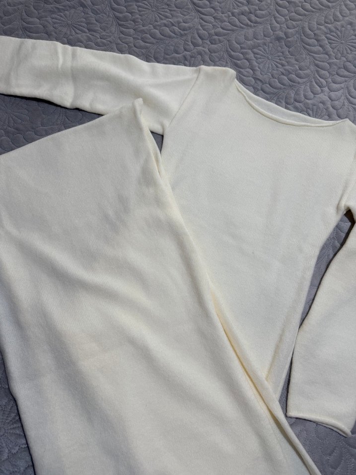 Belden bağlamalı triko elbise - Görsel 5