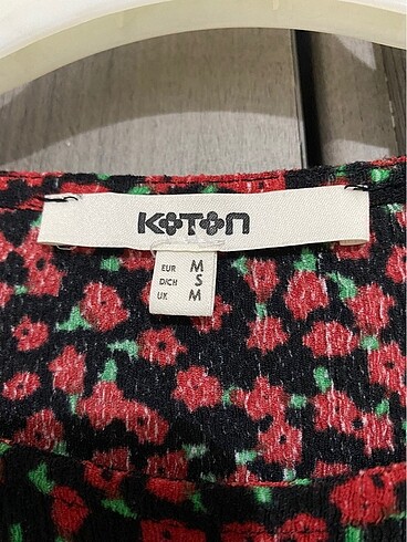 m Beden koton çiçekli elbise