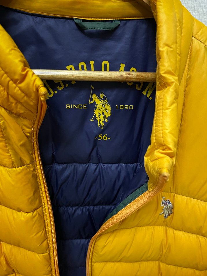 Sarı Erkek Fermuarlı Kışlık Mont Kaz tüyü - Görsel 3