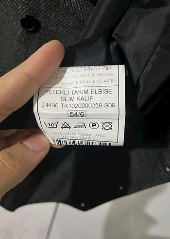 Gri Düğmeli Erkek Takım Elbise - Görsel 6