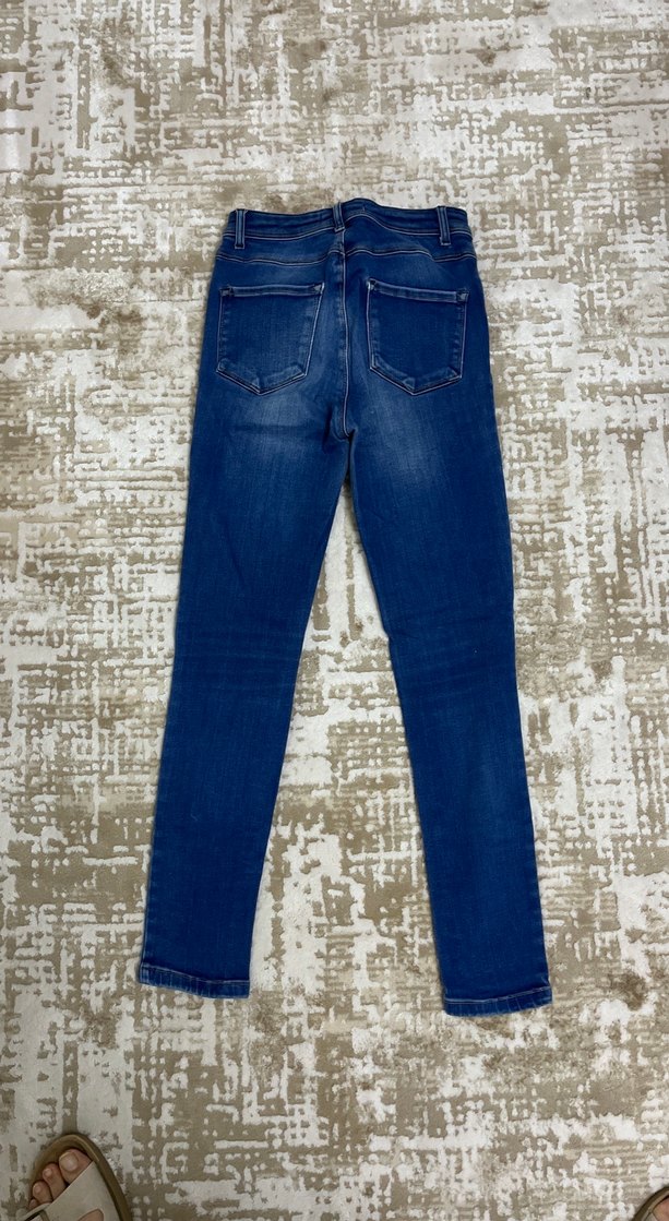 Kadın Mavi Denim Regular Fit Jean - Görsel 2