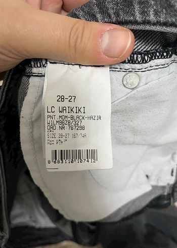 Gri Kadın Denim Regular Fit Günlük Jean - Görsel 4