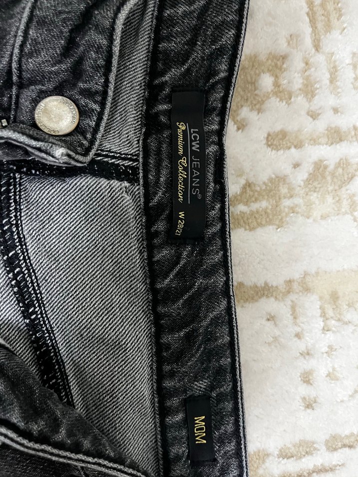 Gri Kadın Denim Regular Fit Günlük Jean - Görsel 3