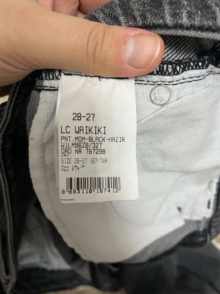 Gri Kadın Denim Regular Fit Günlük Jean - Görsel 4