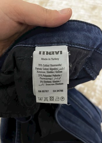 Lacivert Kadın Denim Jean Pantolon - Görsel 4