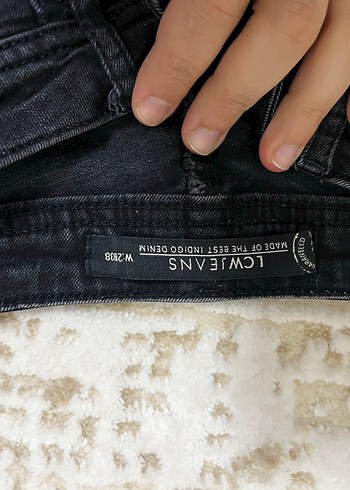 Siyah Midi Boy Kadın Denim Pantolon - Görsel 3