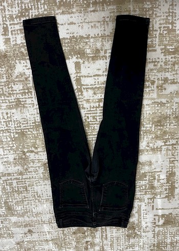 Siyah Midi Boy Kadın Denim Pantolon - Görsel 2