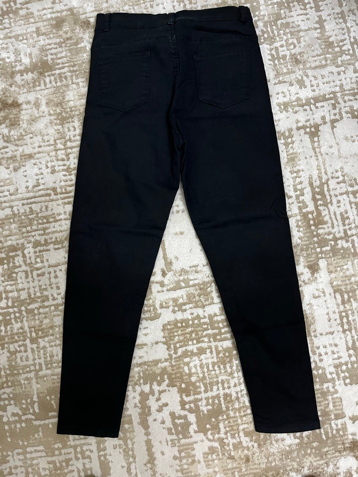 Siyah Regular Fit Kadın Denim Pantolon - Görsel 2