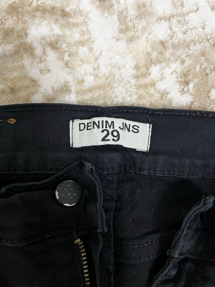 Siyah Midi Boy Regular Fit Kadın Kot Pantolon - Görsel 3