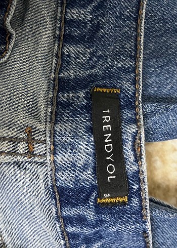 Parlak Mavi Kadın Denim Bol Kesim Jean - Görsel 4