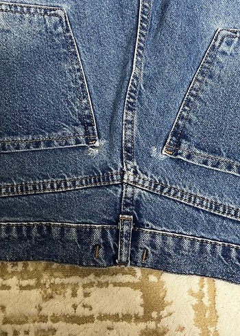 Parlak Mavi Kadın Denim Bol Kesim Jean - Görsel 3