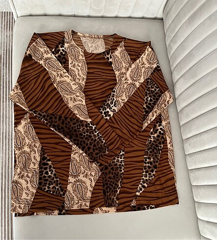American Vintage LEOPAR DESENLİ BLUZ