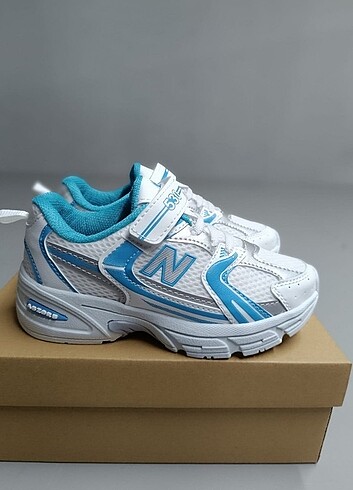 33 Beden mavi Renk New Balance 31-35 numara çocuk ayakkabısı Saks Mavisi