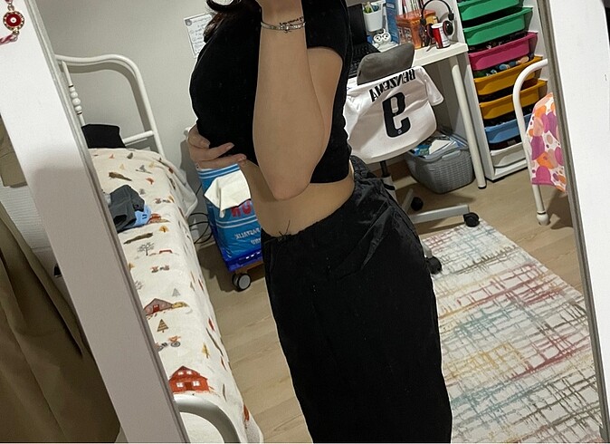s Beden trendyolmilla paraşüt kumaş pantolon