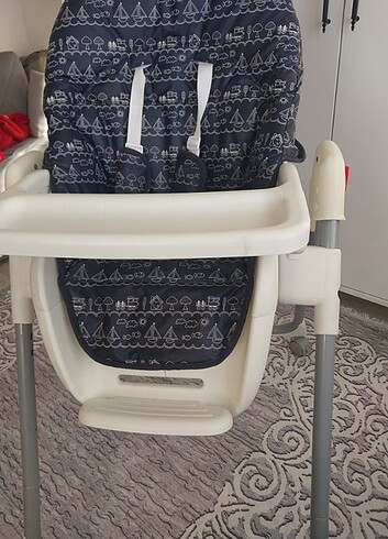 Beden lacivert Renk Bebek yemek masası yatiyo boy ayarlı demir kalin kaliteli terte