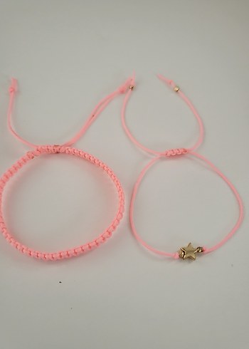 Pembe Bohem Bileklik Seti - Görsel 2