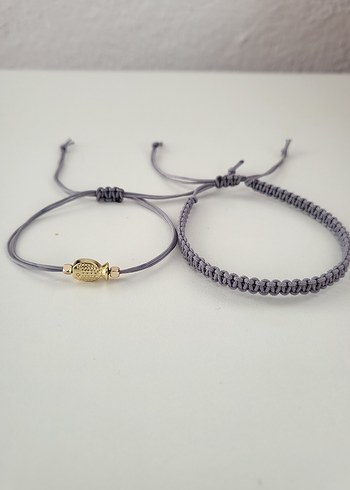 Gri Bohem  Kadın Bileklik Seti - Görsel 2