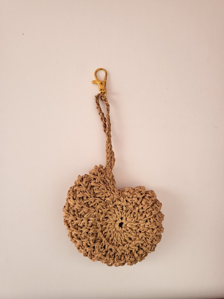 kağıt ipten çanta aksesuarı charmı salyangoz figürlü - Görsel 3