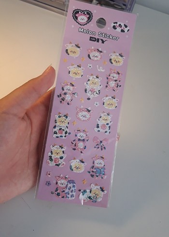  Hologramlı inek desen sticker