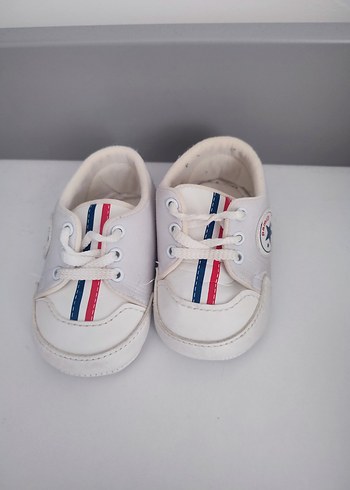 19 Beden Unisex Beyaz İlk Adım Ayakkabısı