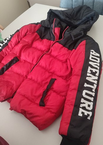 kırmızı mont - Görsel 3
