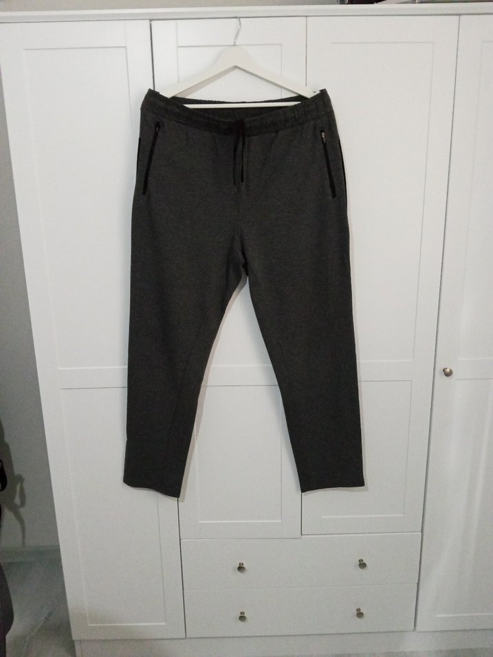 Gri Erkek Outdoor Fermuarlı Eşofman Altı - Görsel 2