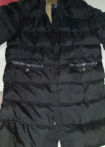 Siyah Fermuarlı Kadın Midi Kaban