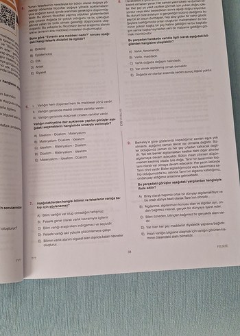 TYT Felsefe Soru Bankası