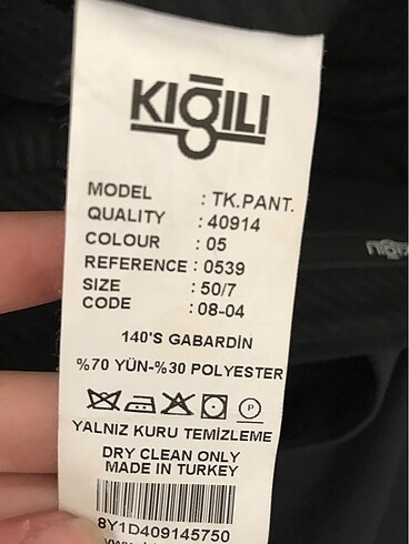 l Beden lacivert Renk Kiğılı takım elbise lacivert