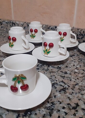 Yeni model fincan takımı kirazlı - Görsel 2