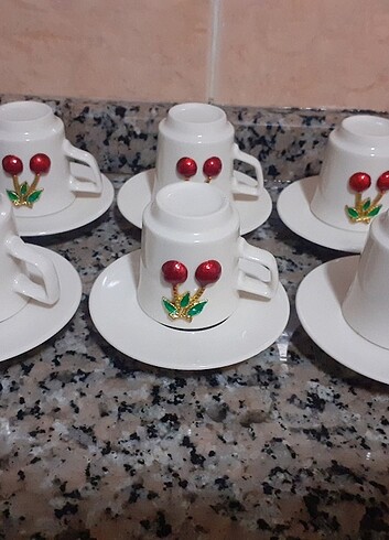 Yeni model fincan takımı kirazlı - Görsel 3