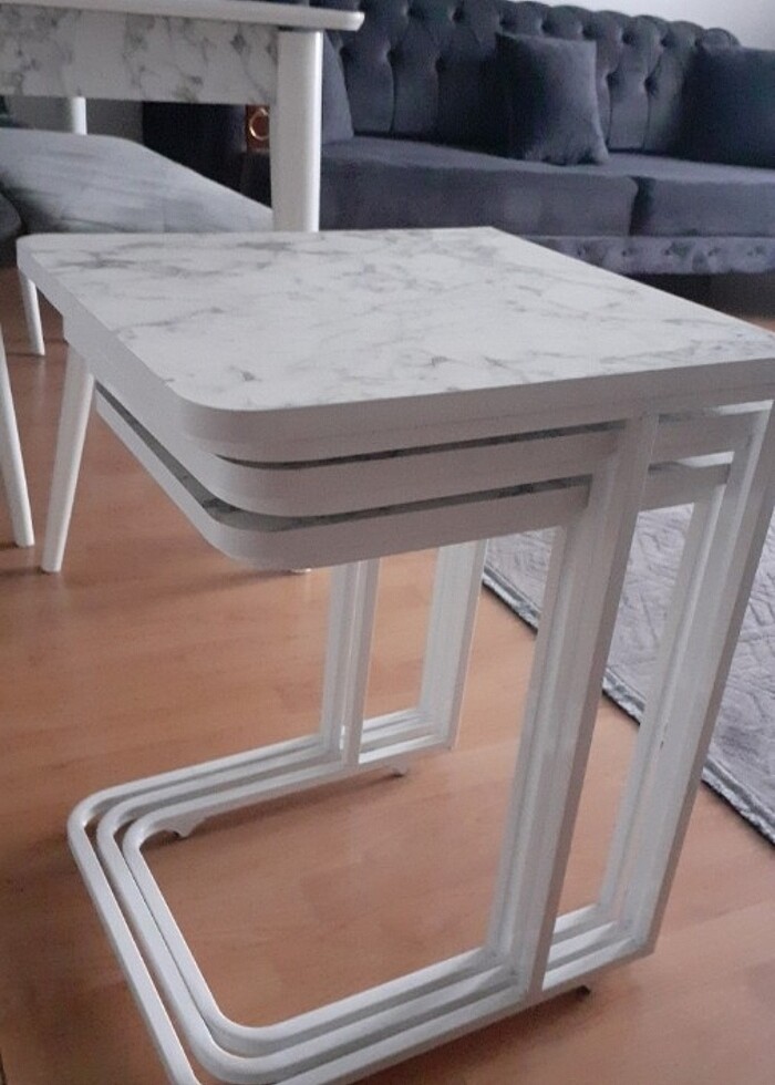 Zigon sehpa üçlü - Görsel 5