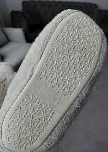 Kızlar için bej panduf - Görsel 3