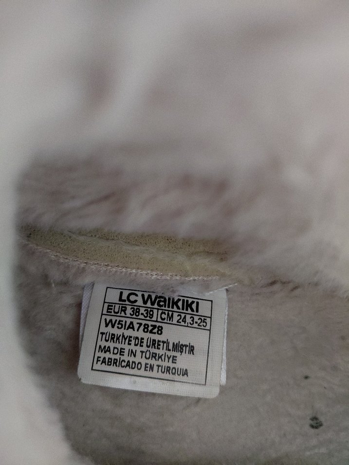 Kızlar için bej panduf - Görsel 5