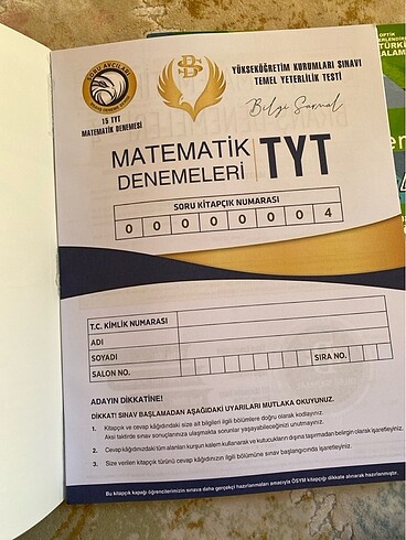 TYT MATEMATİK BRANŞ DENEMESİ