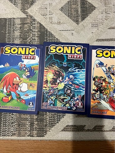  Sonic kirpi kitap serisi beş adet